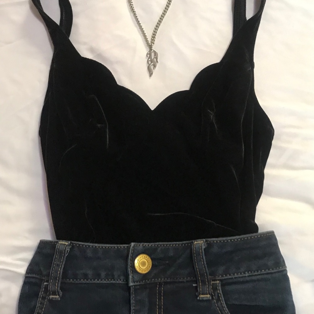 Sessa 80’s Vintage Velvet Swimsuit / Leotard